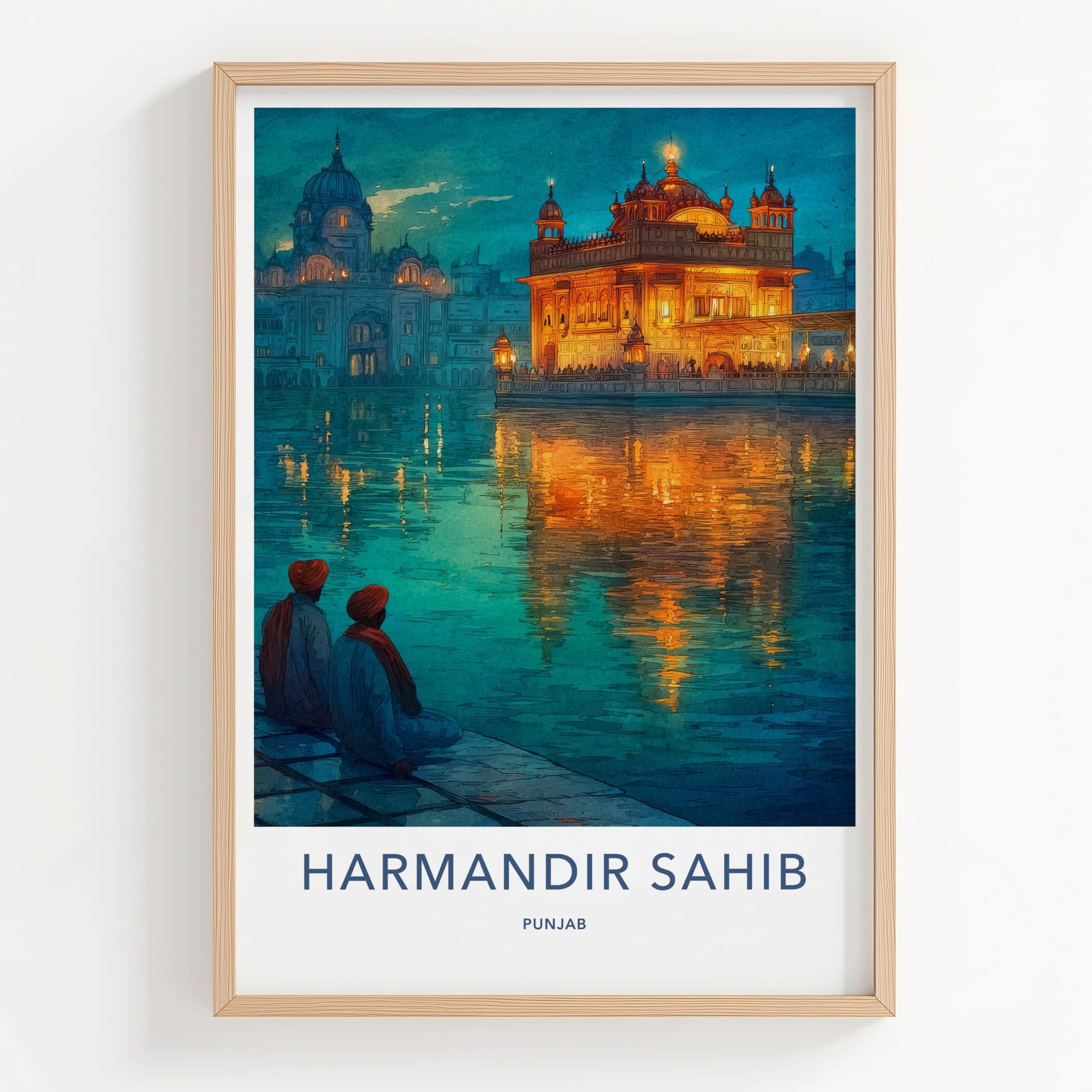 Harmandir Sahib Poster - India Travel Art