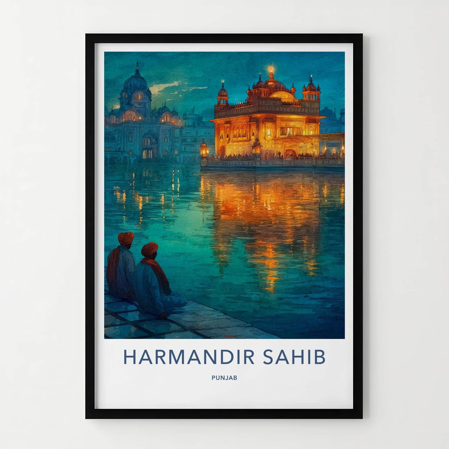 Harmandir Sahib Poster - India Travel Art