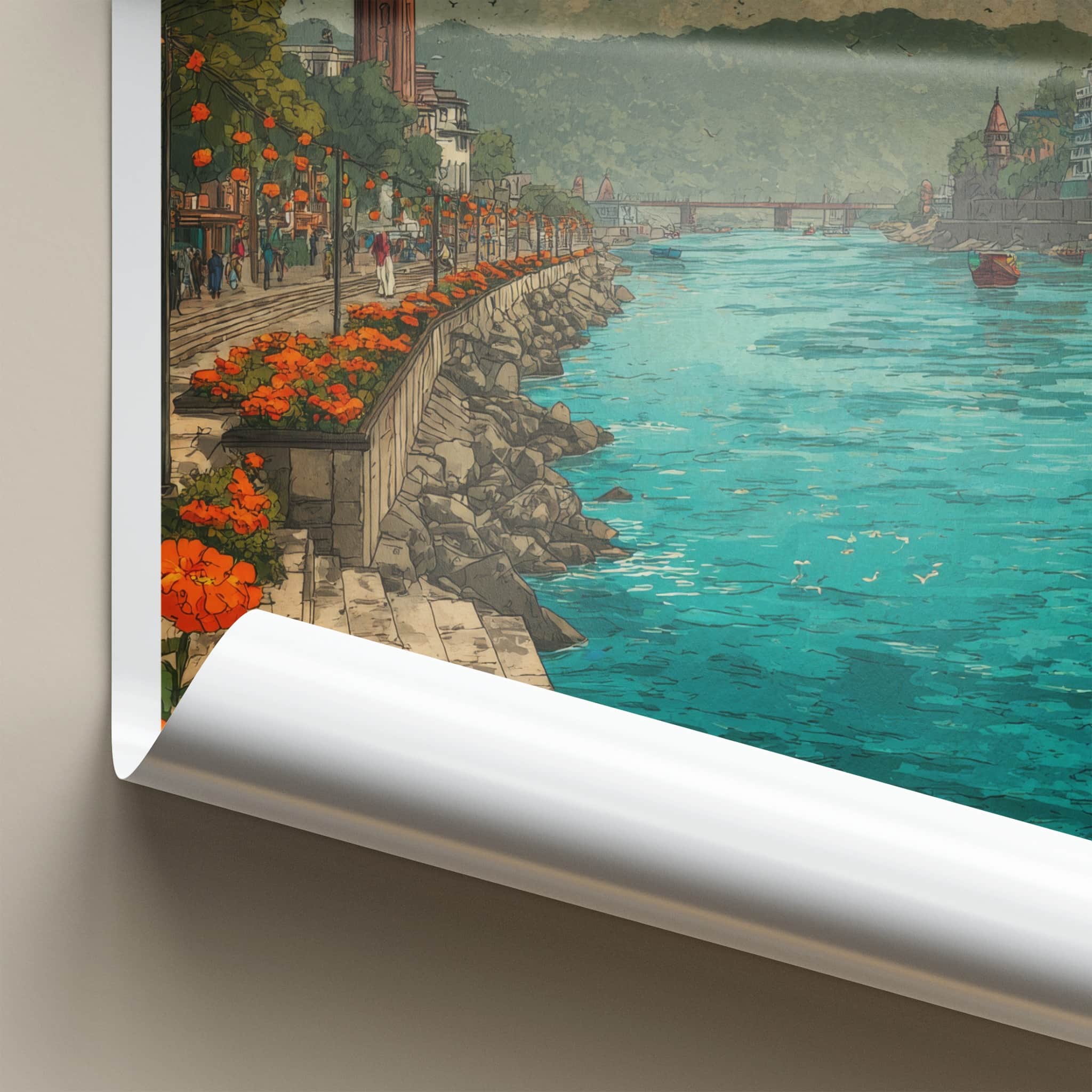 Haridwar Poster - India Art Print