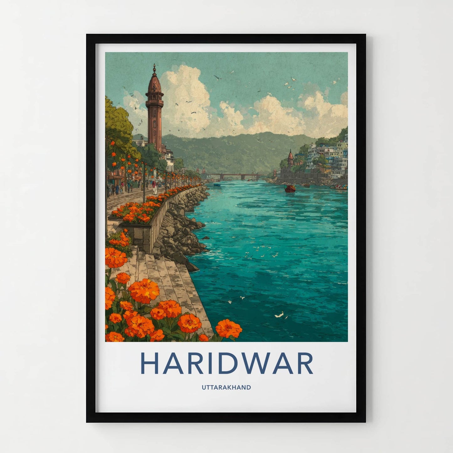 Haridwar Poster - India Art Print