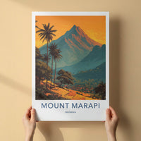 Marapi Poster - Indonesia Wall Art