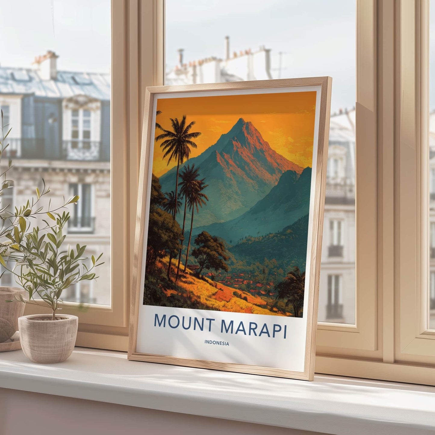 Marapi Poster - Indonesia Wall Art