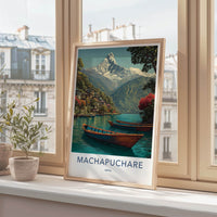 Machapuchare Poster - Nepal Art Print