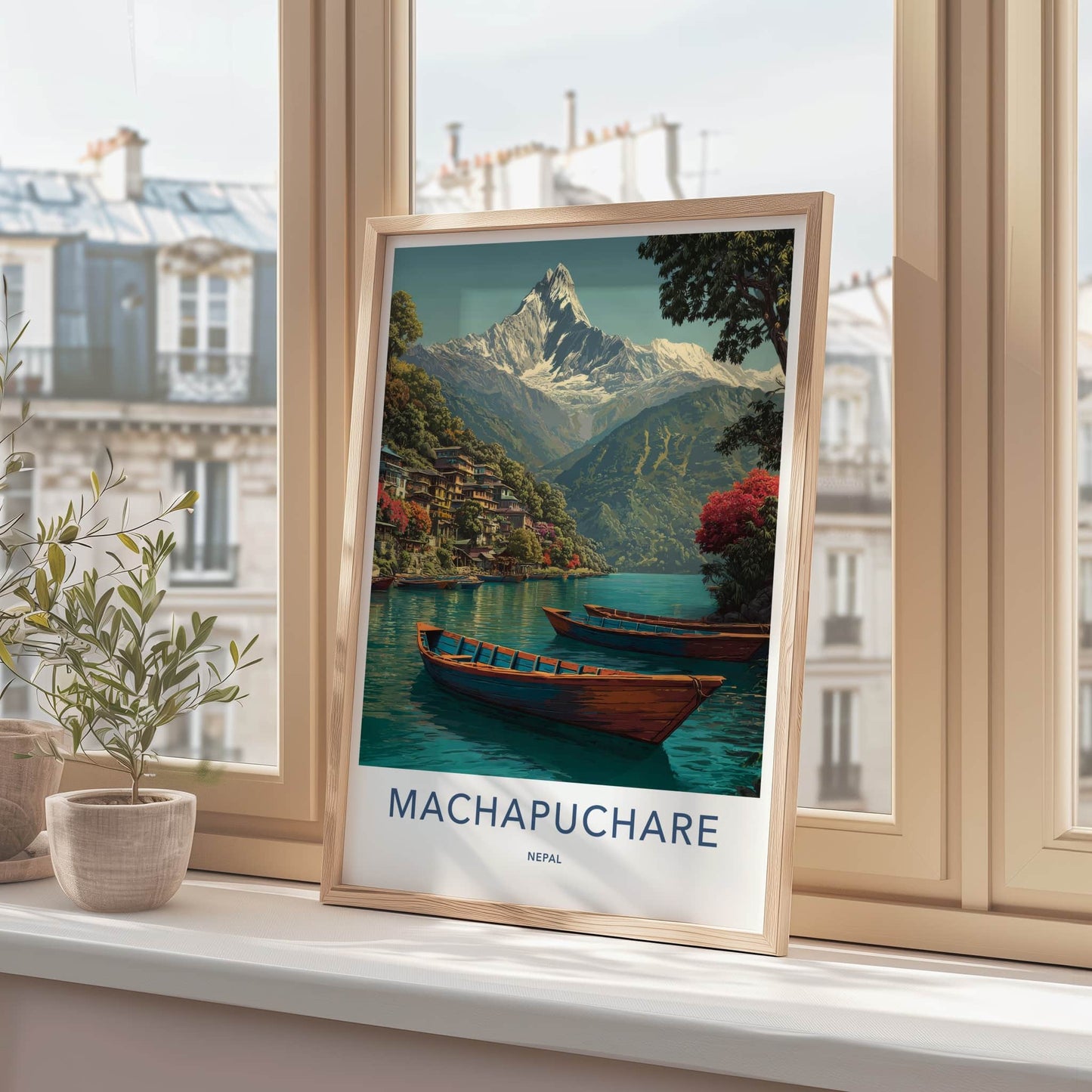 Machapuchare Poster - Nepal Art Print