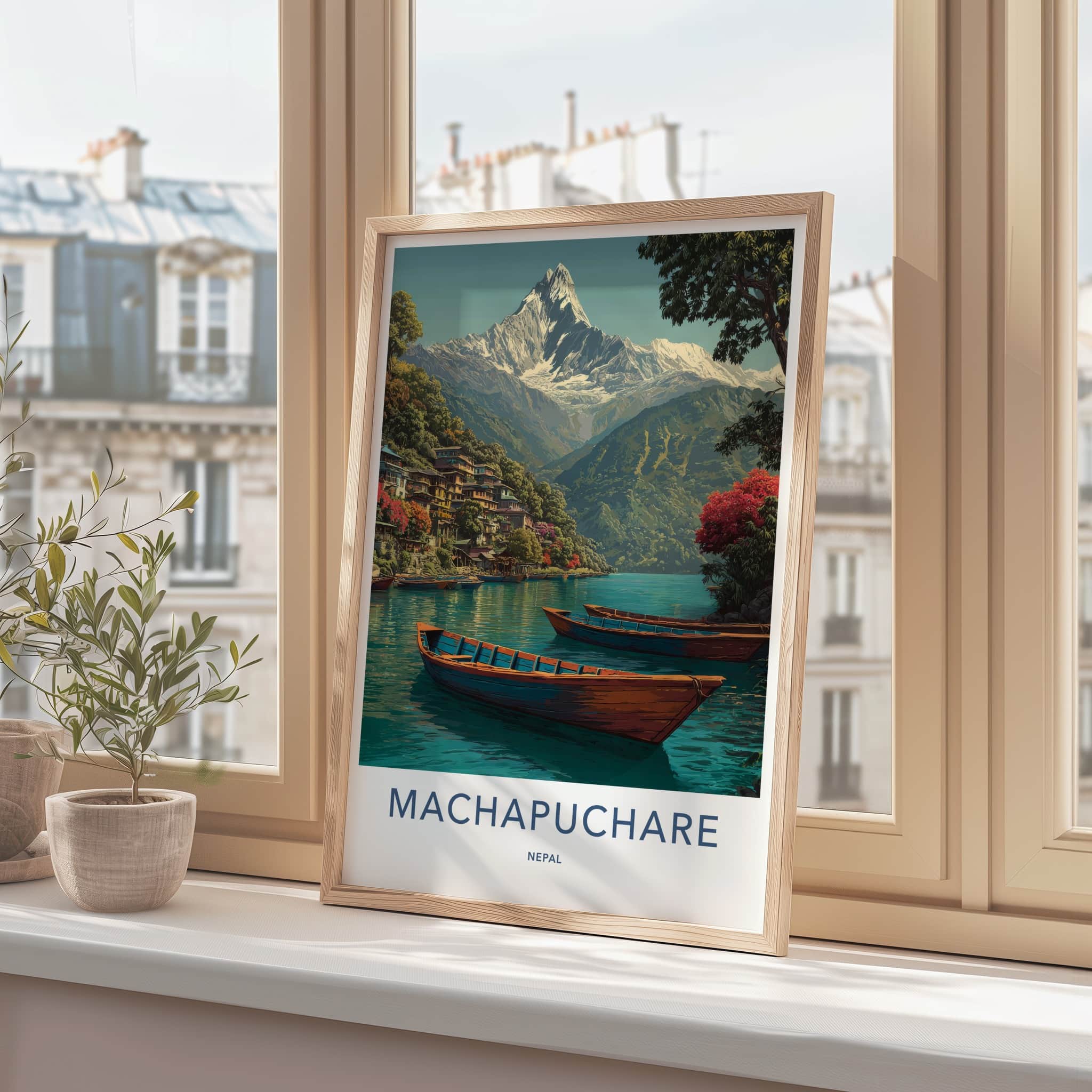Machapuchare Poster - Nepal Art Print