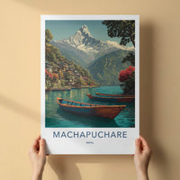 Machapuchare Poster - Nepal Art Print