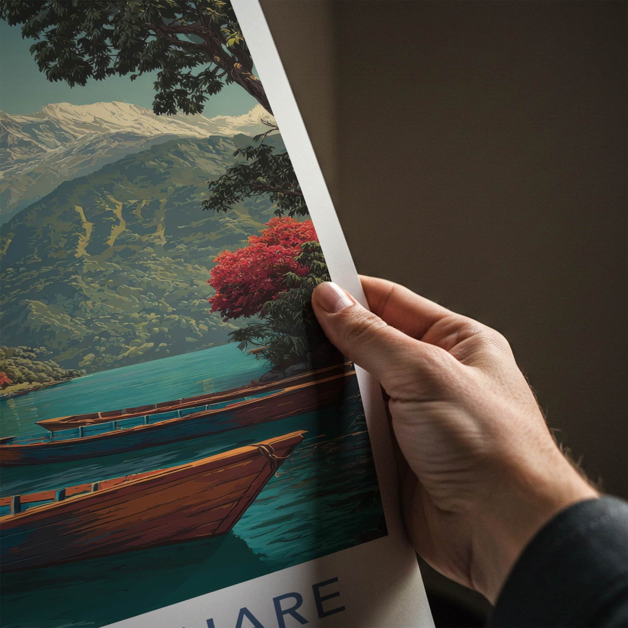 Machapuchare Poster - Nepal Art Print
