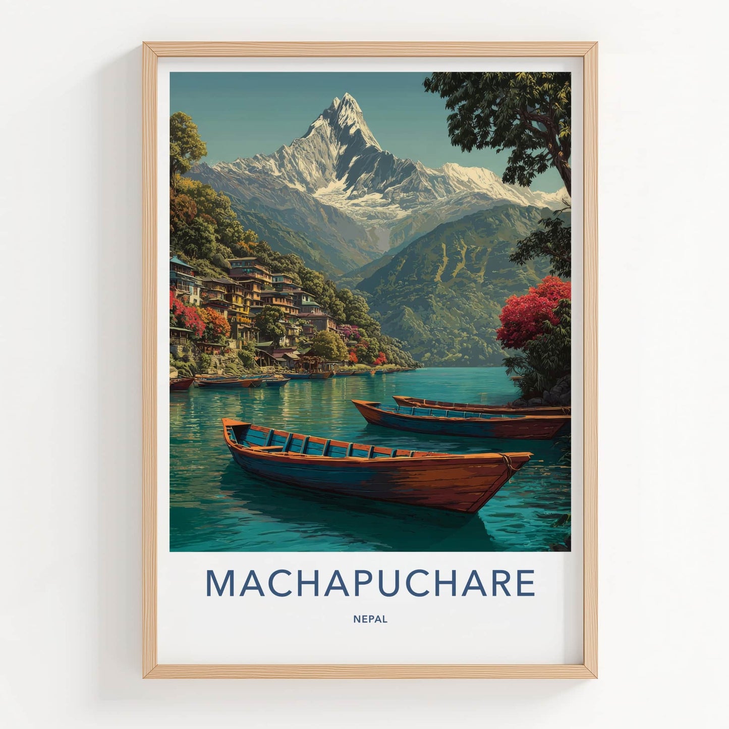 Machapuchare Poster - Nepal Art Print