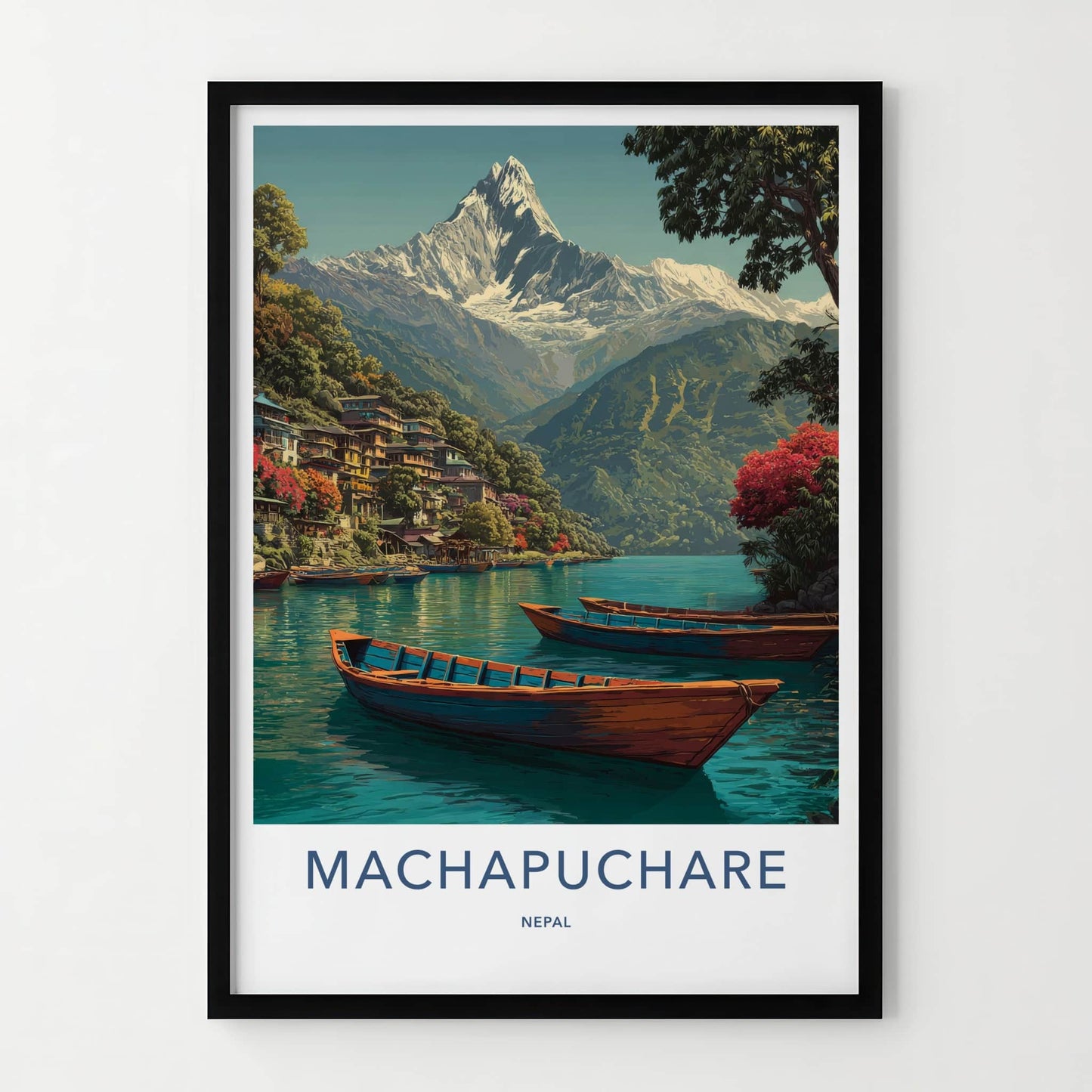Machapuchare Poster - Nepal Art Print