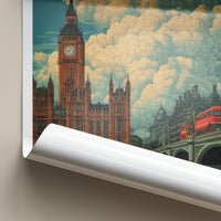 Westminster Bridge Poster - United Kingdom Framed Print