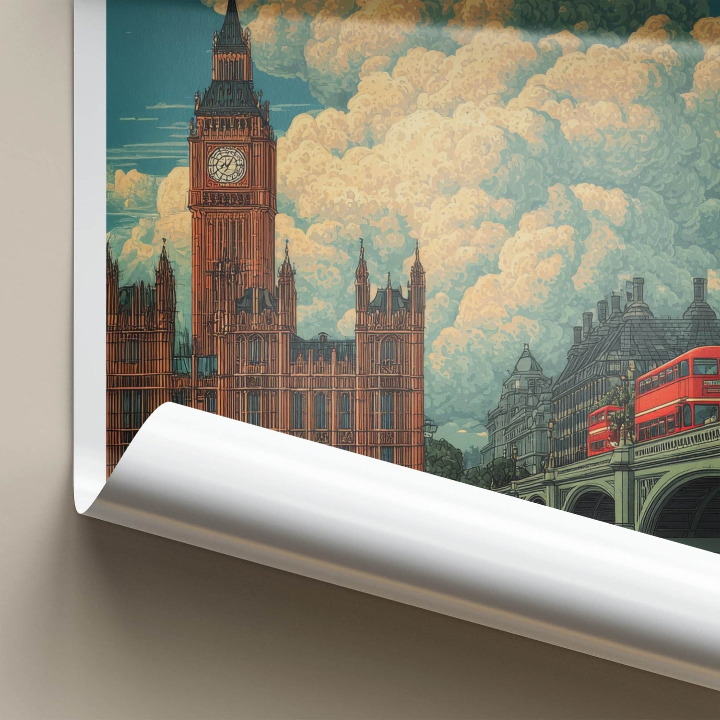 Westminster Bridge Poster - United Kingdom Framed Print