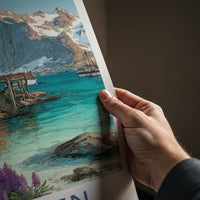 Lofoten Poster - Norway Framed Art