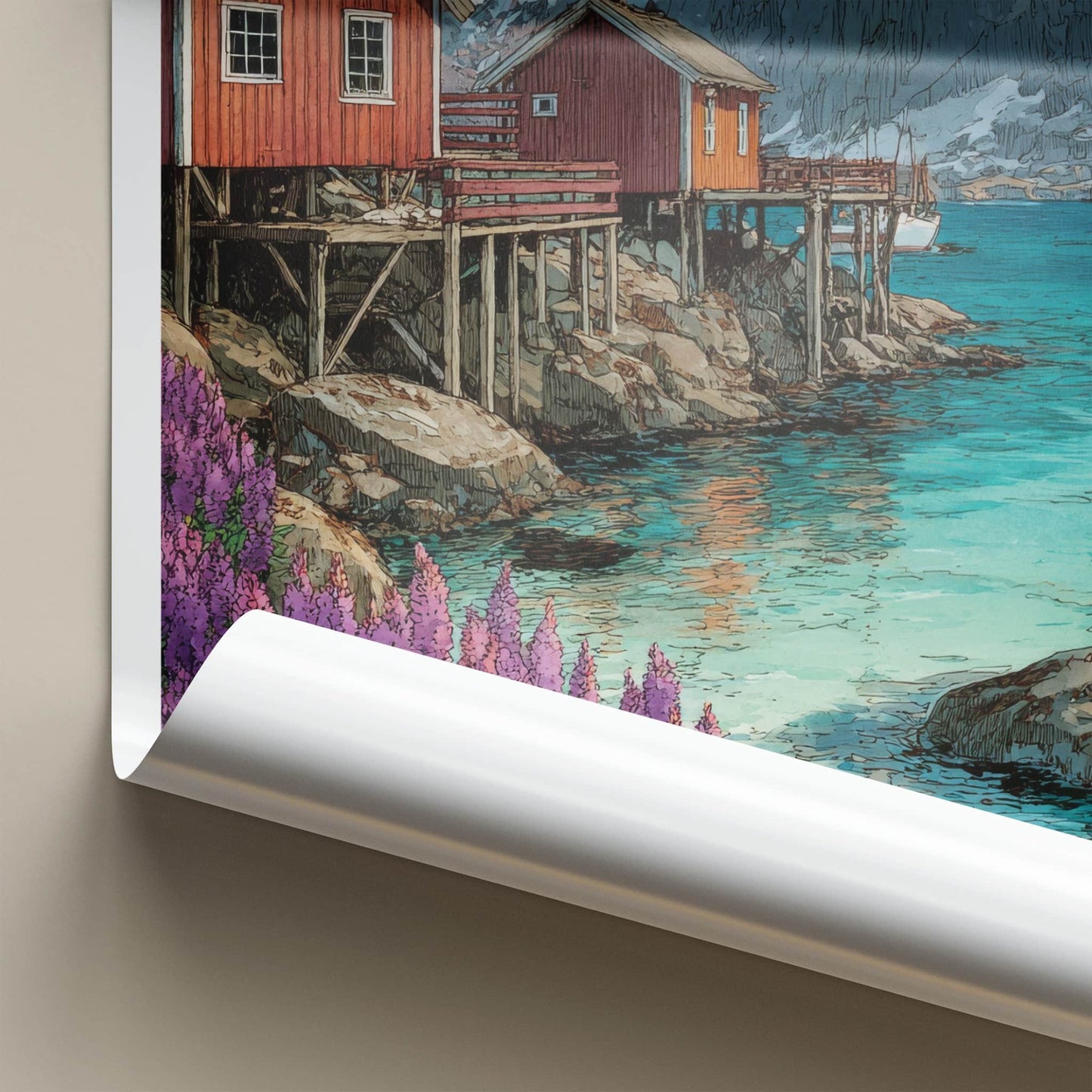 Lofoten Poster - Norway Framed Art