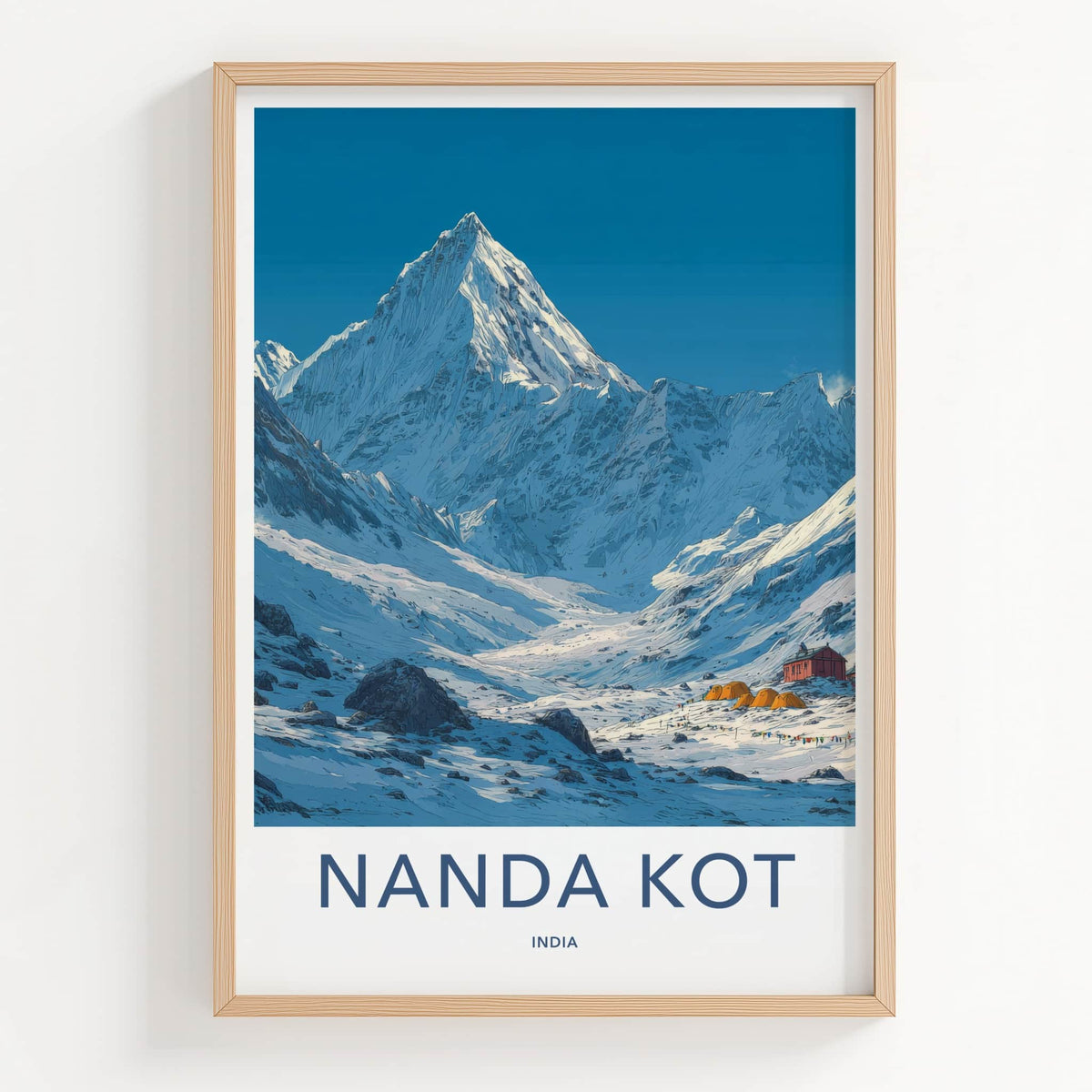 Nanda Kot Poster - India Travel Art