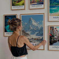 Nanda Kot Poster - India Travel Print - Uttarakhand Alpine Camp Lounge Decor