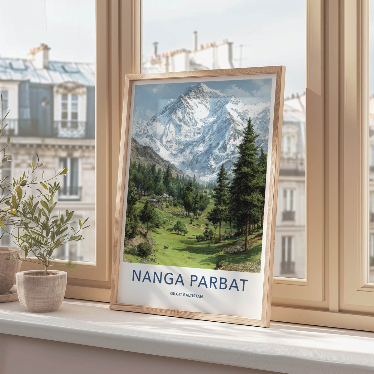 Nanga Parbat Poster - Pakistan Snow Capped Mountains Wall Art
