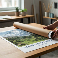Nanga Parbat Poster - Pakistan Snow Capped Mountains Wall Art