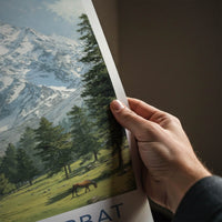 Nanga Parbat Poster - Pakistan Snow Covered Peaks Art