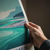NAPPSTRAUMEN Poster - Norway Travel Art - Vibrant Fjord Landscape Home Decor