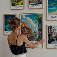New Orleans Poster - Louisiana Travel Art - French Quarter Charm Home Decor