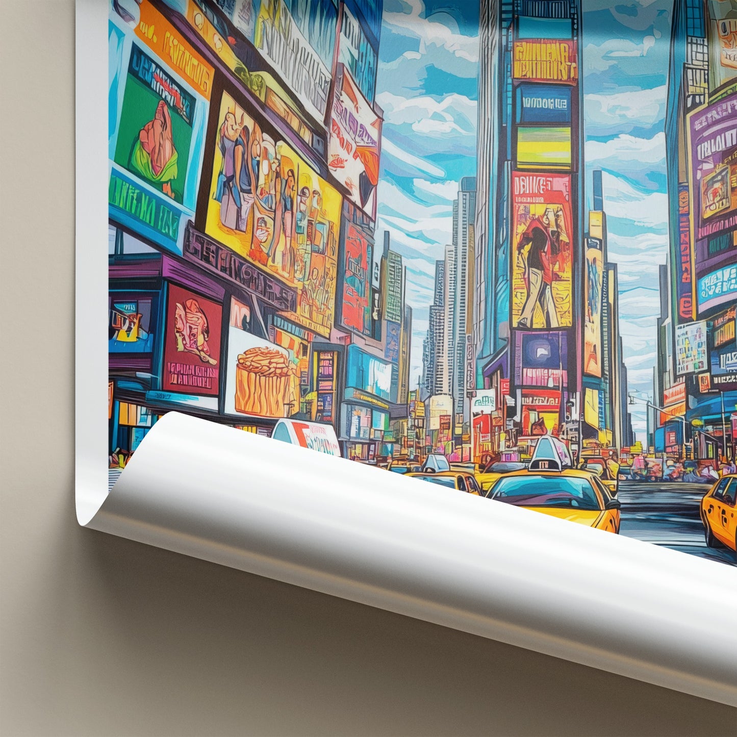 New York Poster - New York Travel Art - Vibrant City Scene Wall Decor