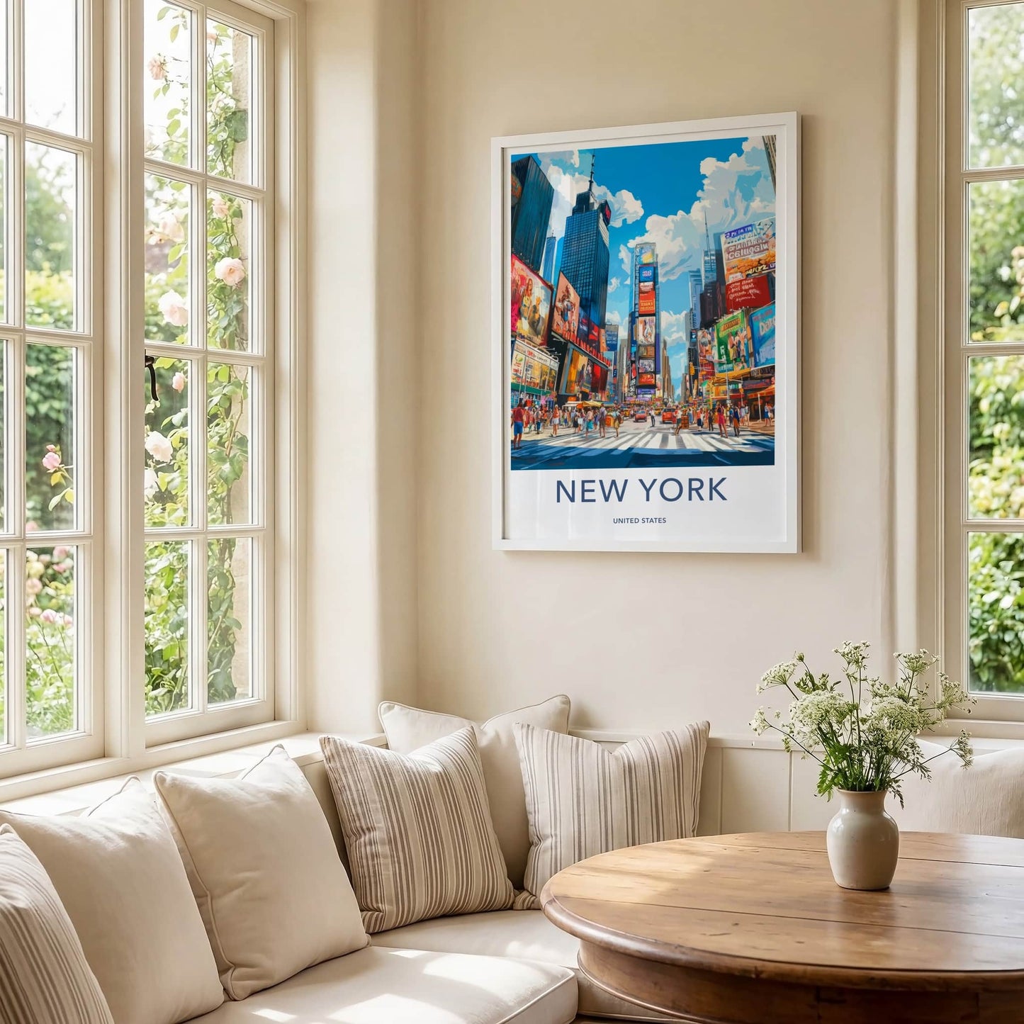 New York Poster - New York Travel Art - Vibrant City Streets Home Decor