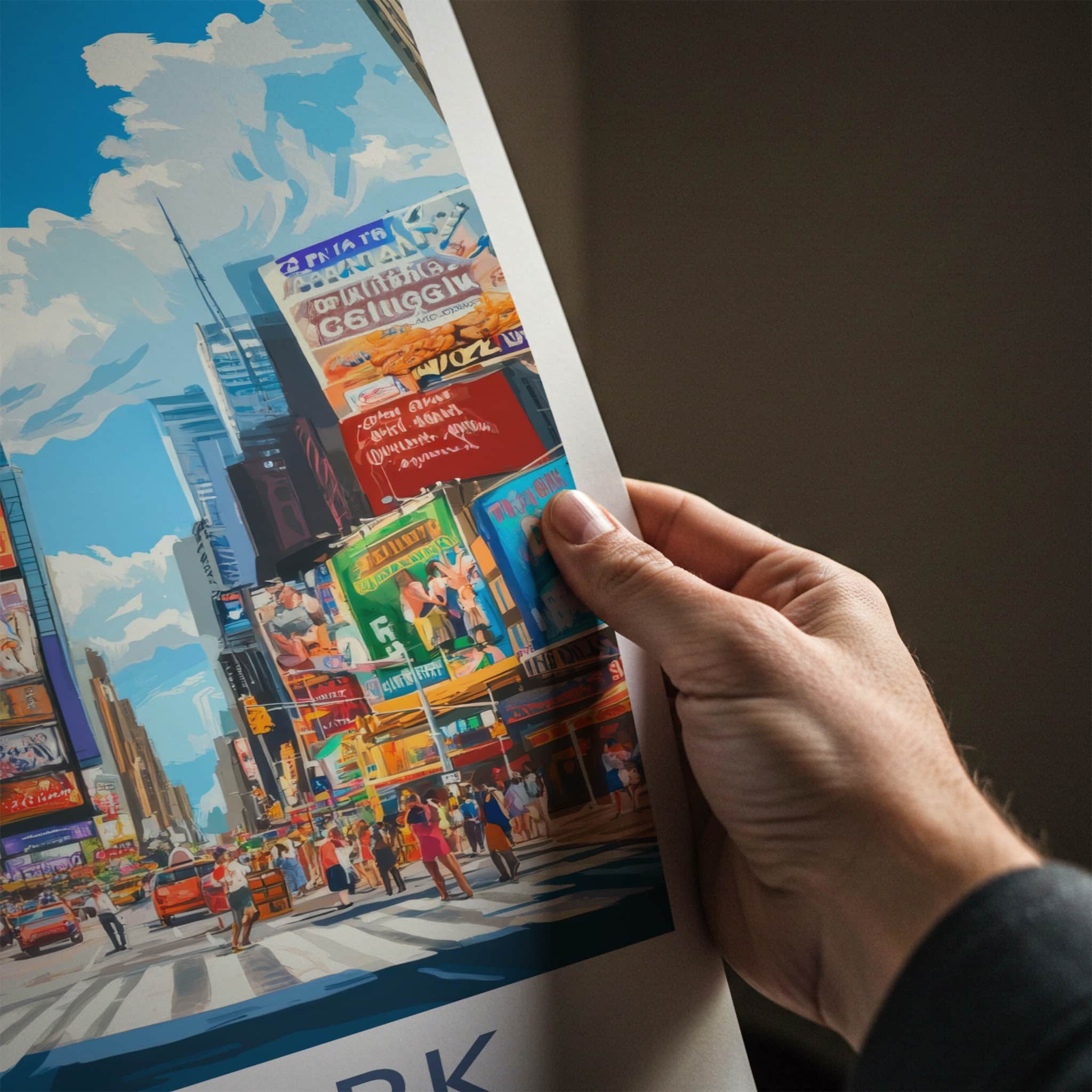 New York Poster - New York Travel Art - Vibrant City Streets Home Decor