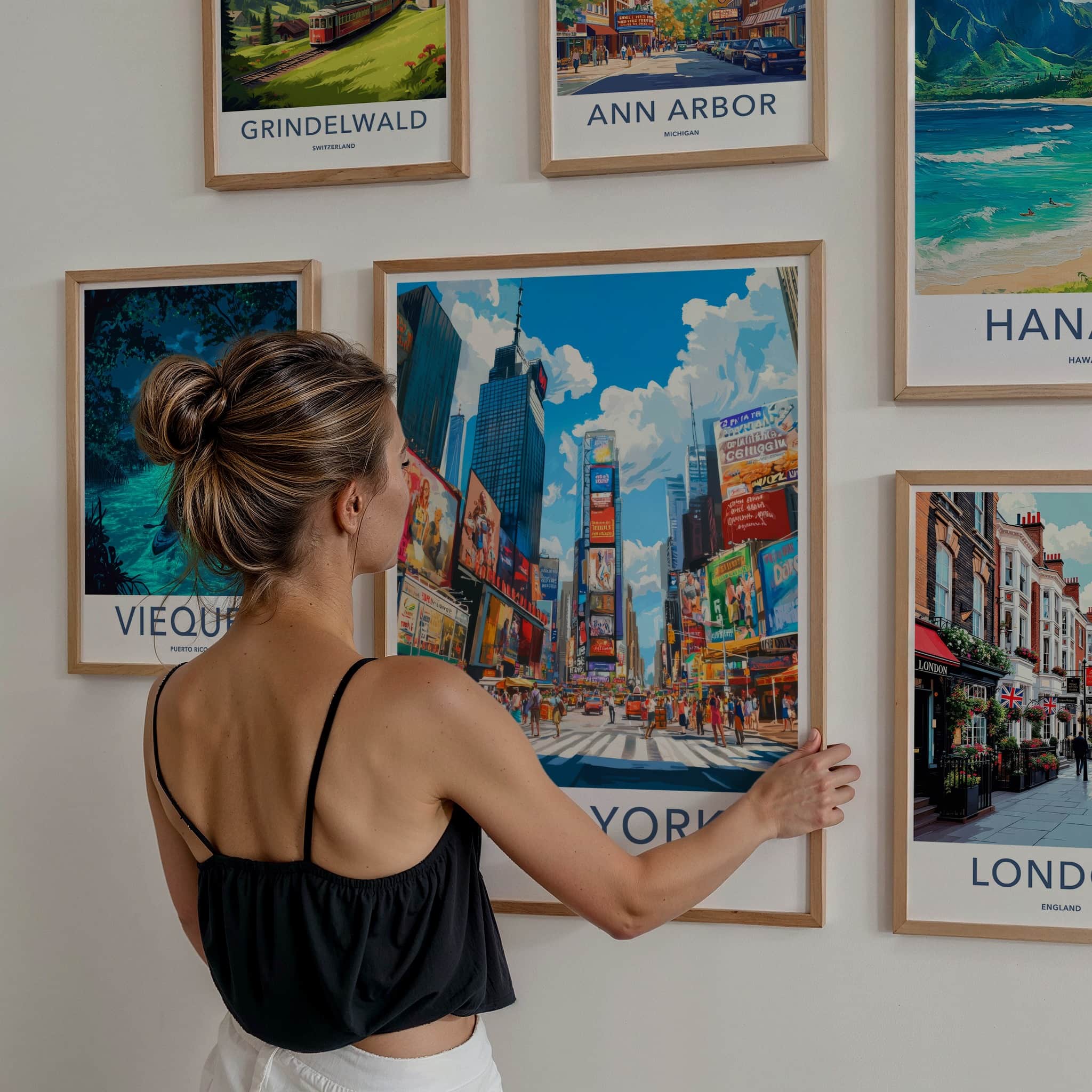New York Poster - New York Travel Art - Vibrant City Streets Home Decor