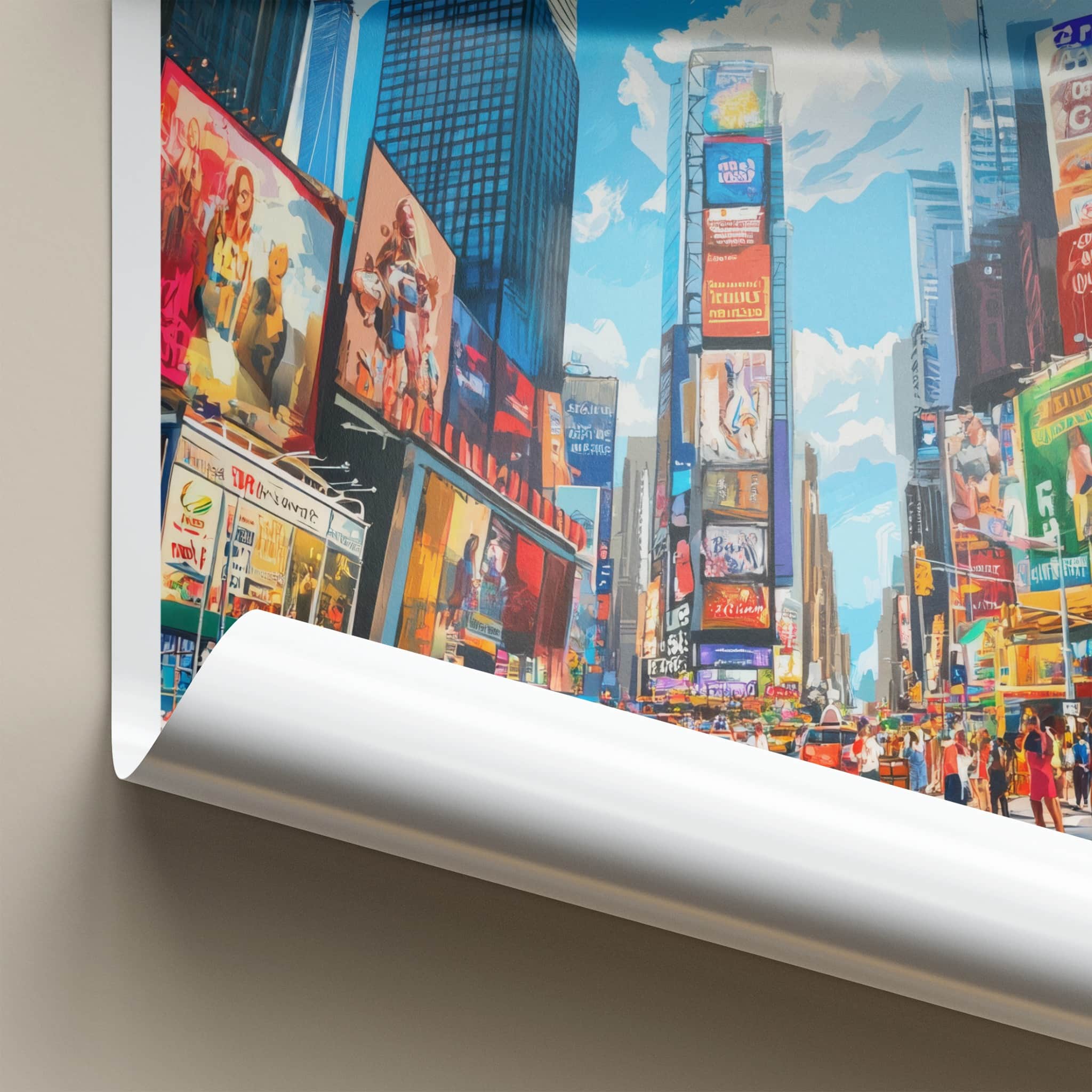 New York Poster - New York Travel Art - Vibrant City Streets Home Decor