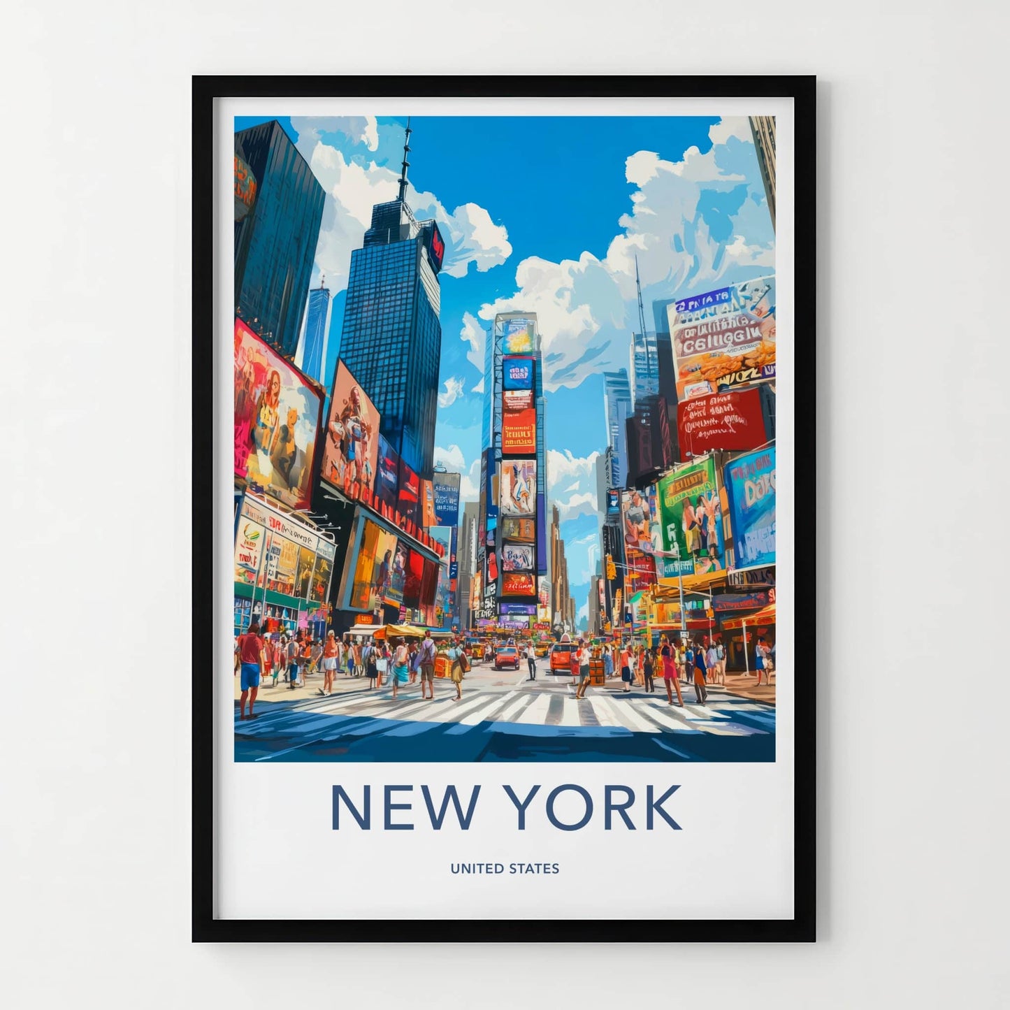New York Poster - New York Travel Art - Vibrant City Streets Home Decor