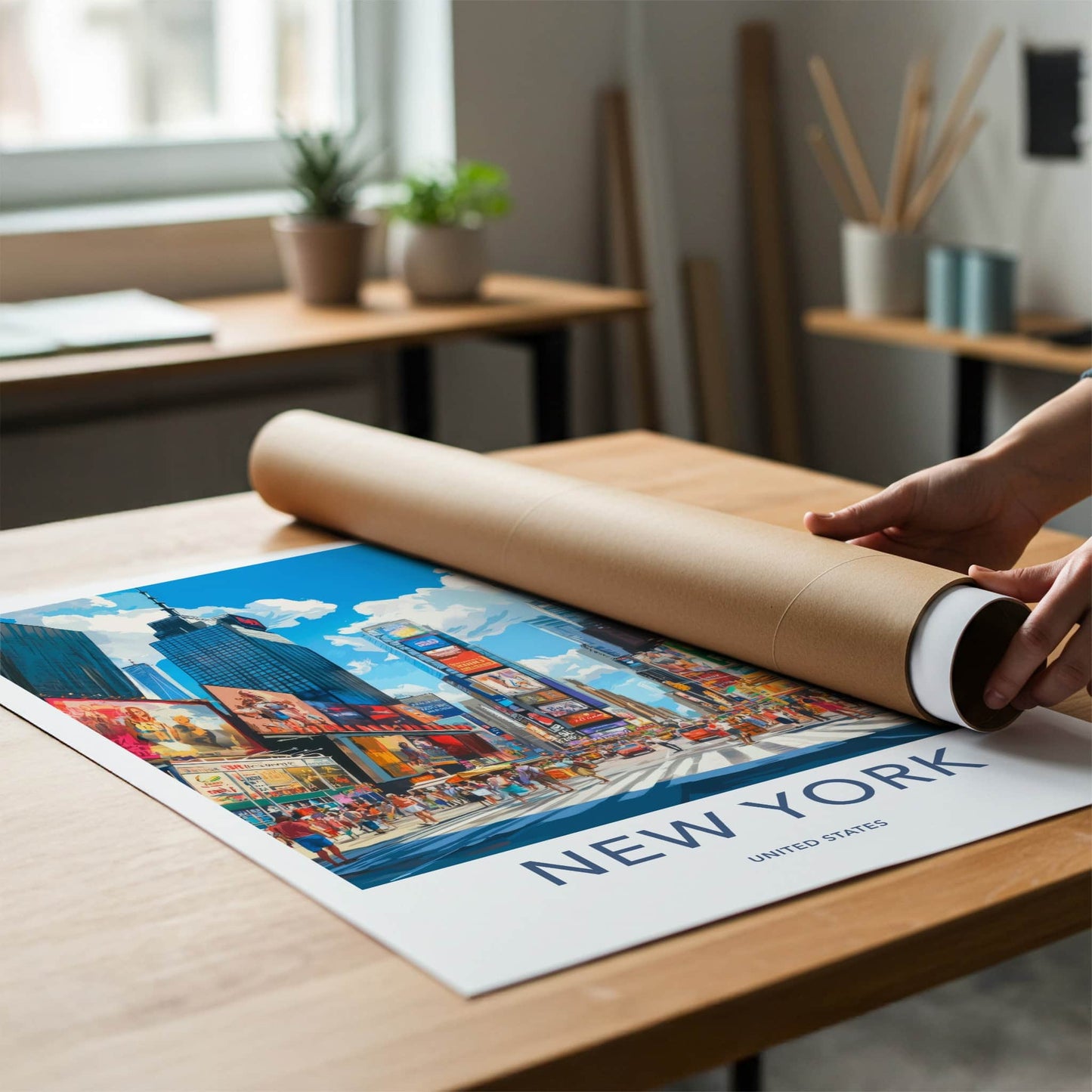 New York Poster - New York Travel Art - Vibrant City Streets Home Decor