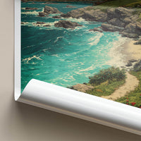 Newport Poster - Rhode Island Travel Art - Coastal Cliffside Retreat Home Decor