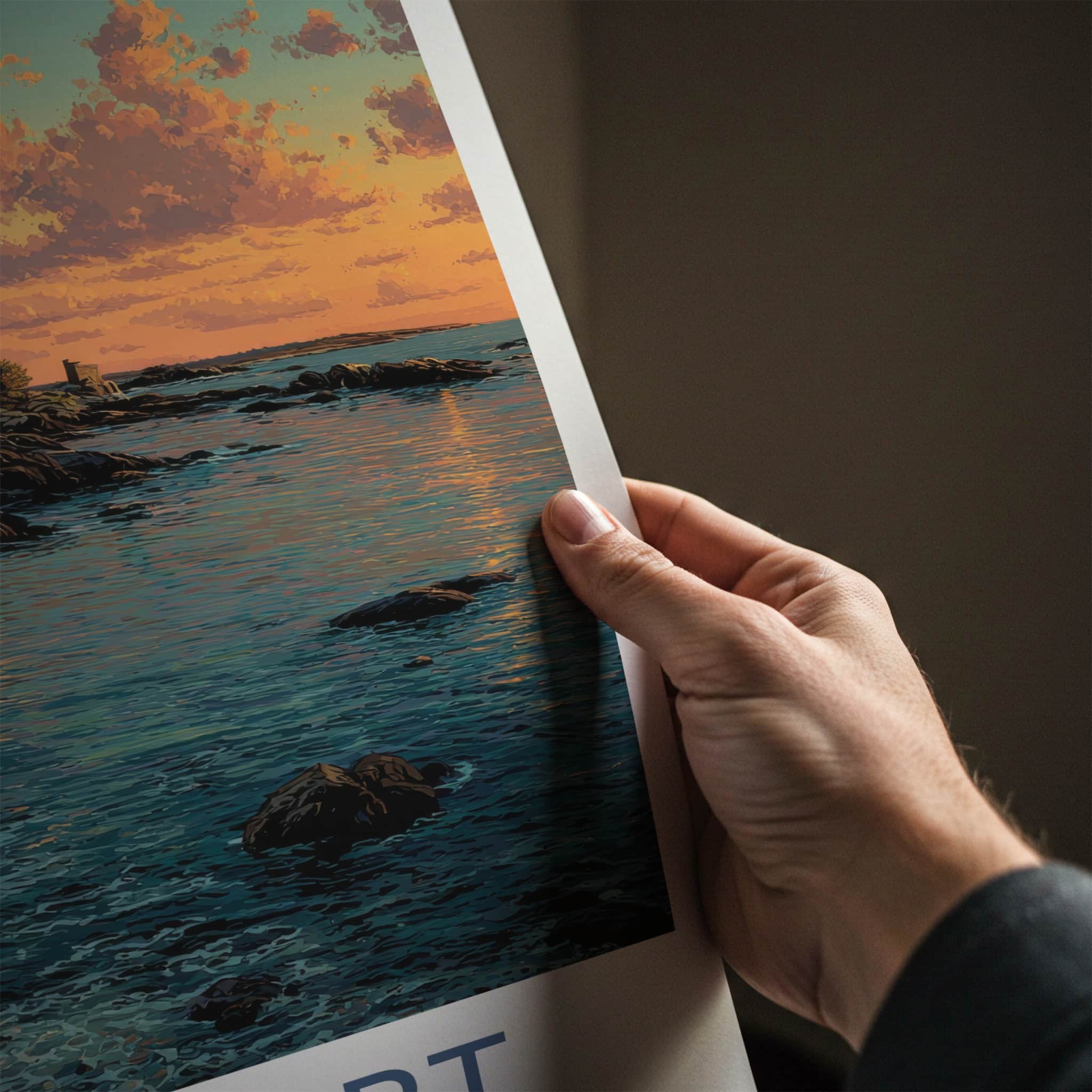 Newport Poster - Rhode Island Wall Art Coastal Mansion Home Decor