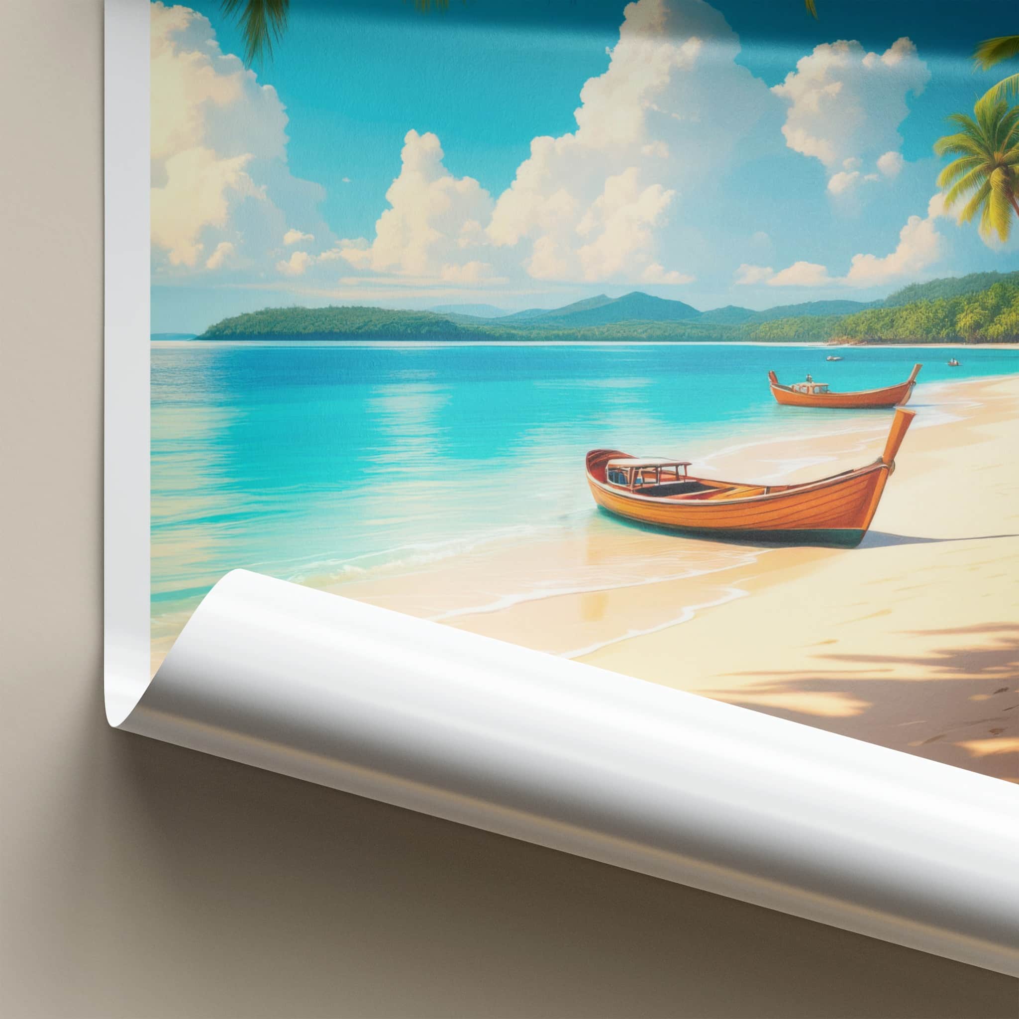 Nicobar Islands Poster - India Travel Art - Nicobar Tropical Shore Home Decor