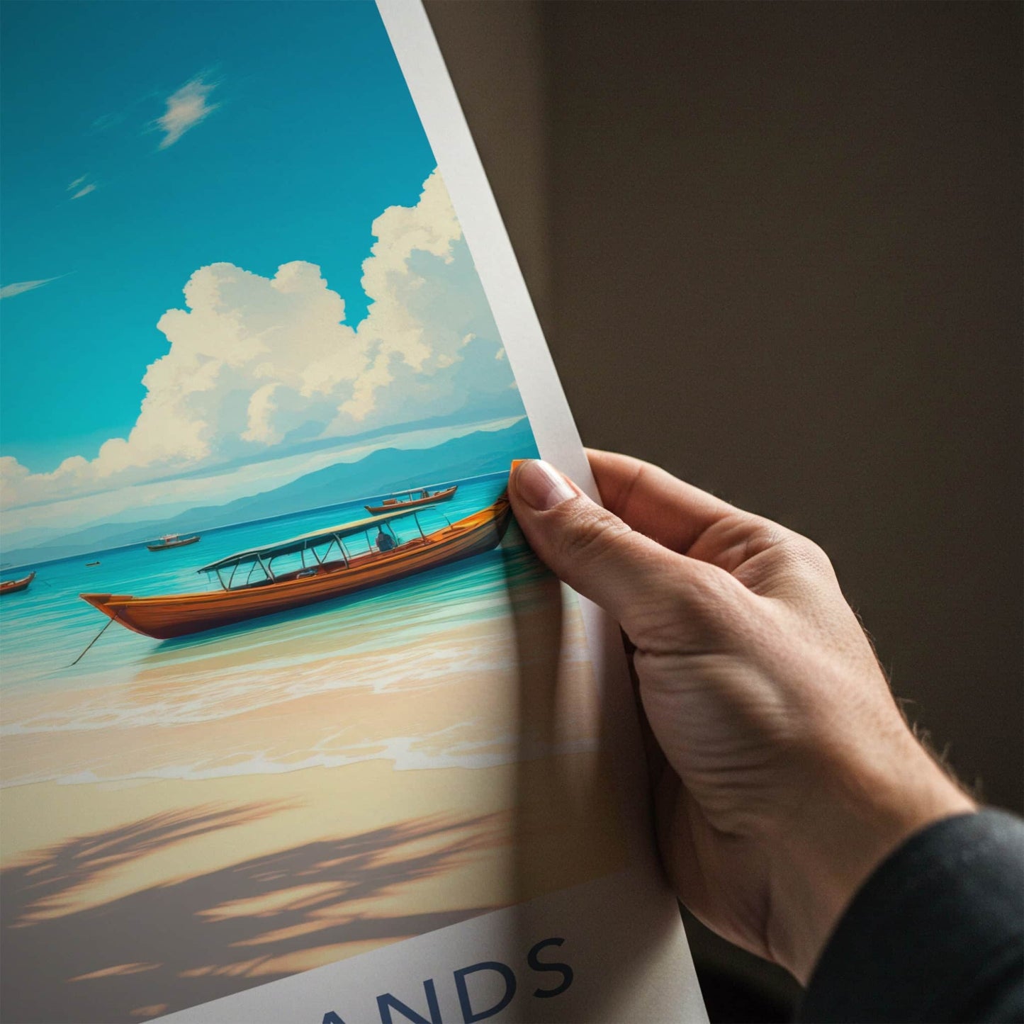 Nicobar Islands Poster - India Travel Print - Nicobar Palm Beach Home Art
