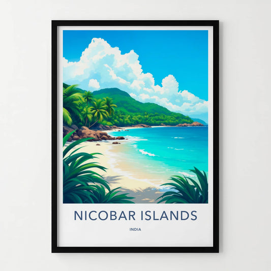 Nicobar Islands Poster - India Wall Art - Nicobar Islands Tropical Home Decor