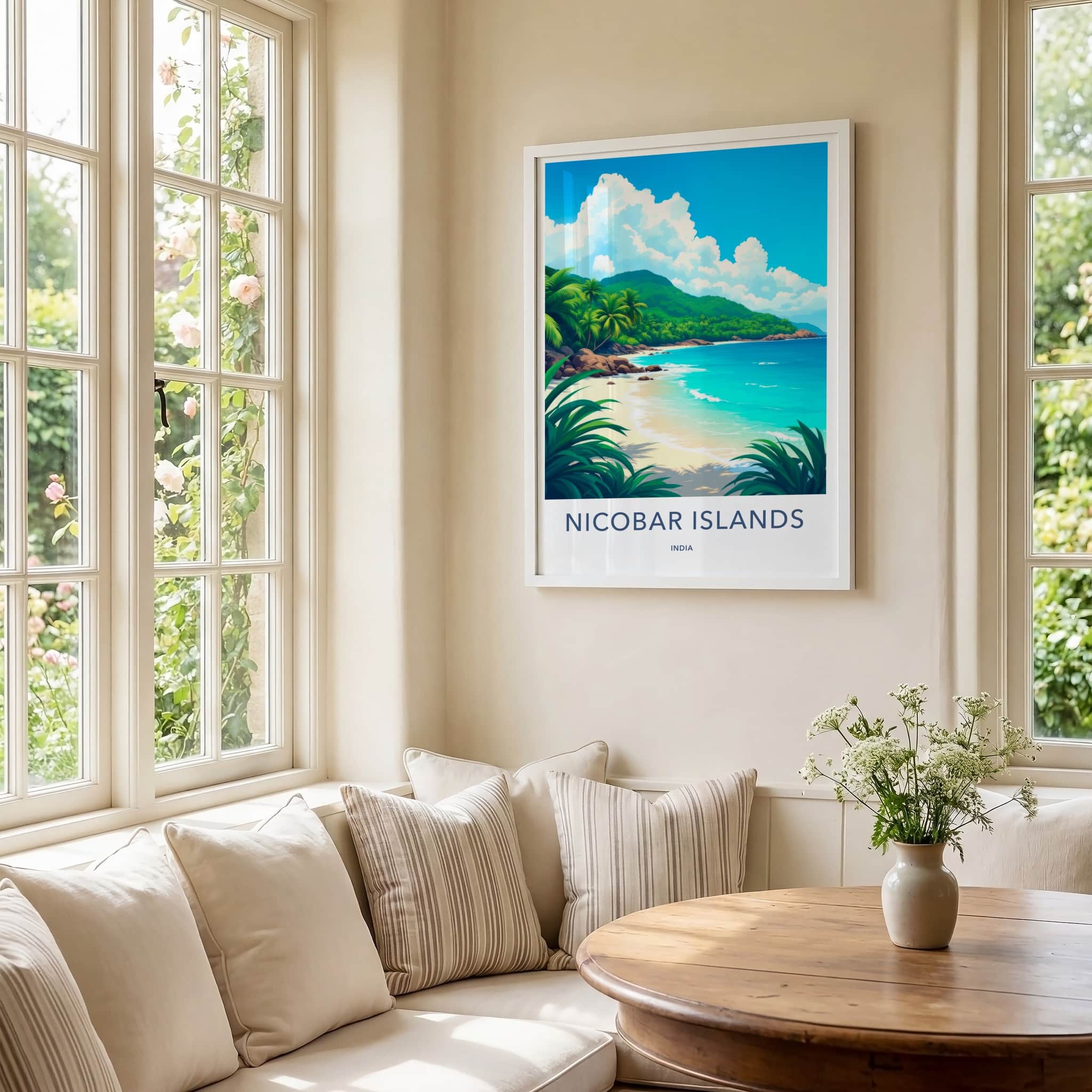 Nicobar Islands Poster - India Wall Art - Nicobar Islands Tropical Home Decor