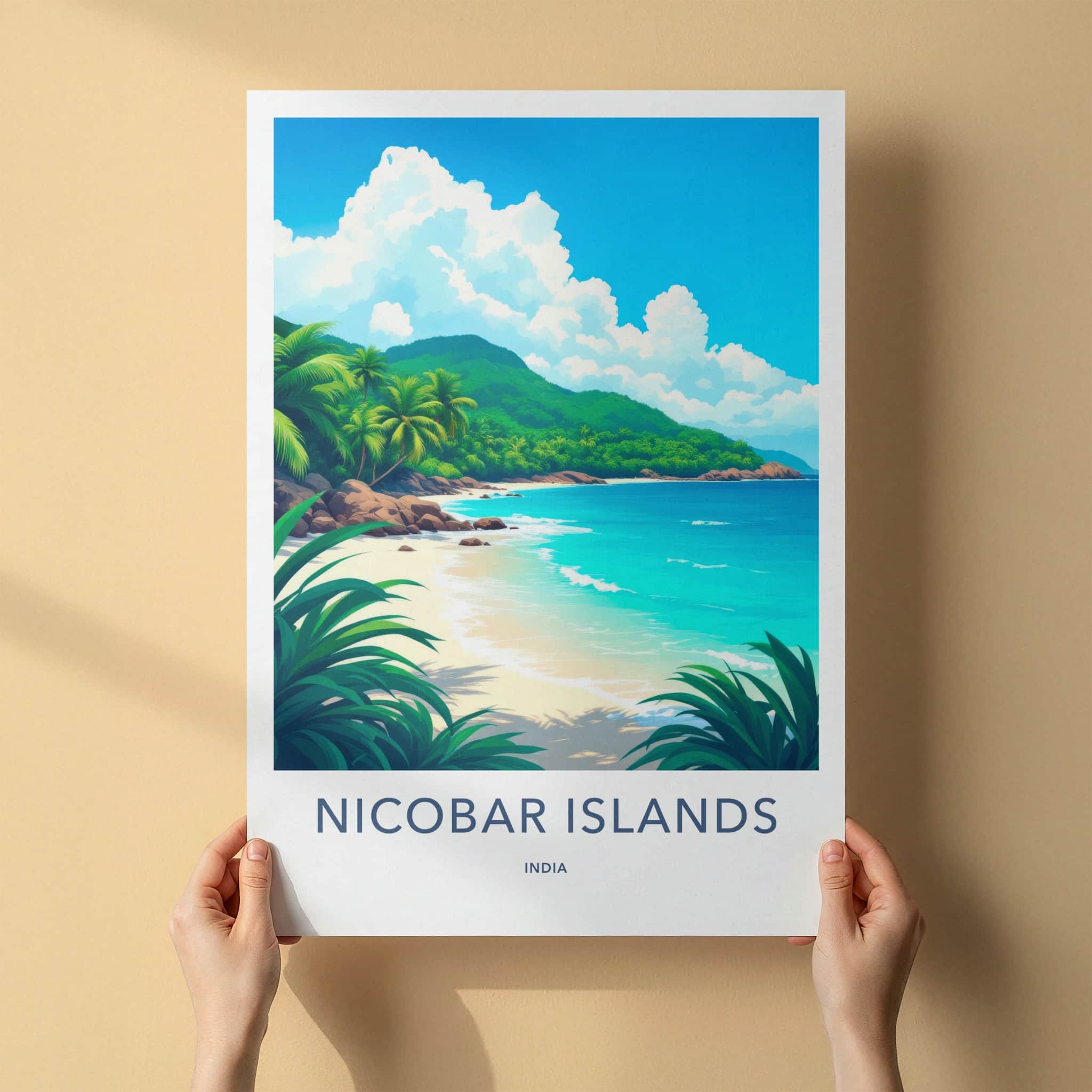 Nicobar Islands Poster - India Wall Art - Nicobar Islands Tropical Home Decor