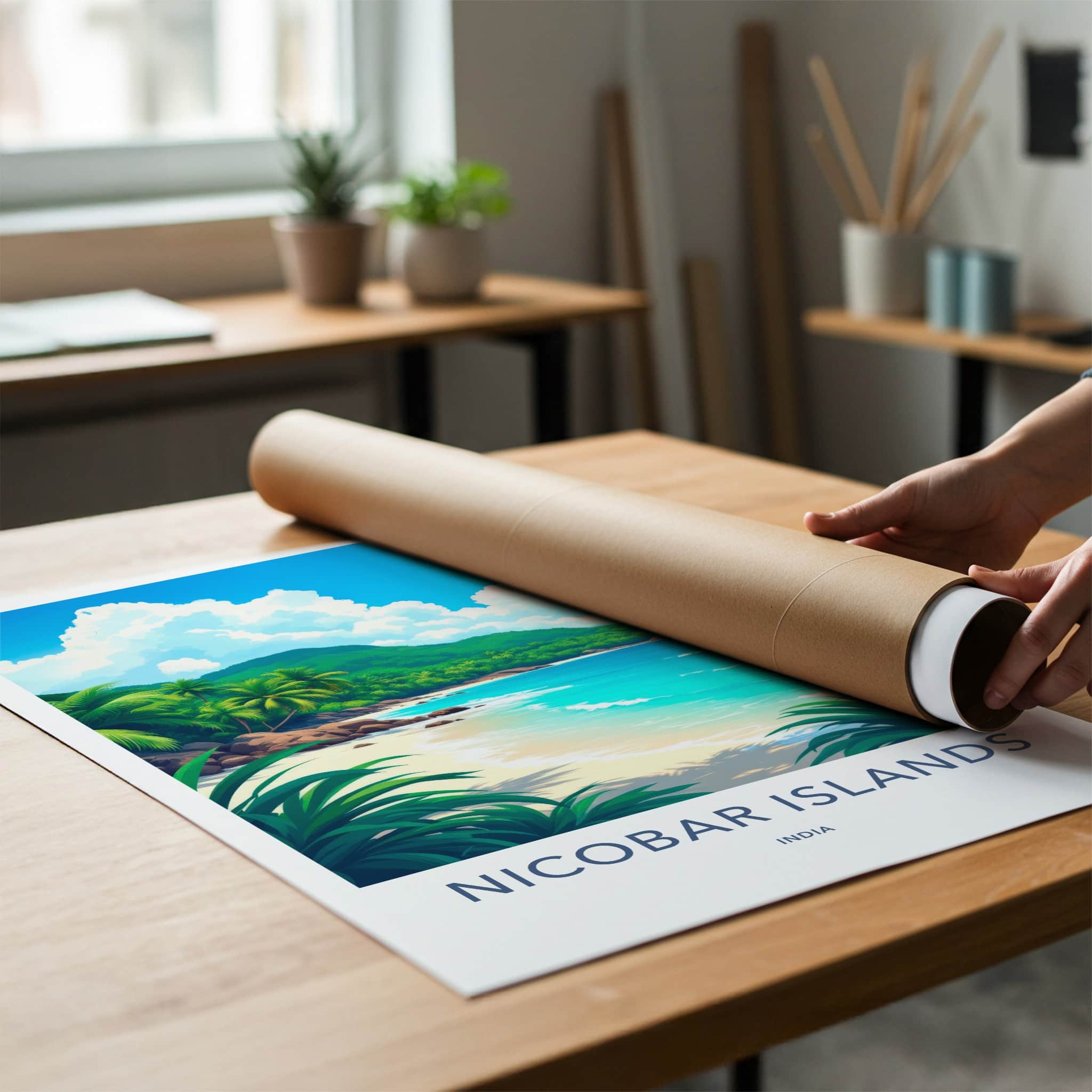 Nicobar Islands Poster - India Wall Art - Nicobar Islands Tropical Home Decor