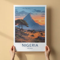 Nigeria Poster - Nigeria Rocky Landscape Farmhouses Wall Art
