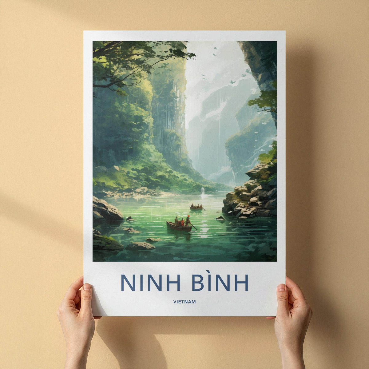 Ninh Binh Poster - Scenic Landscape Print