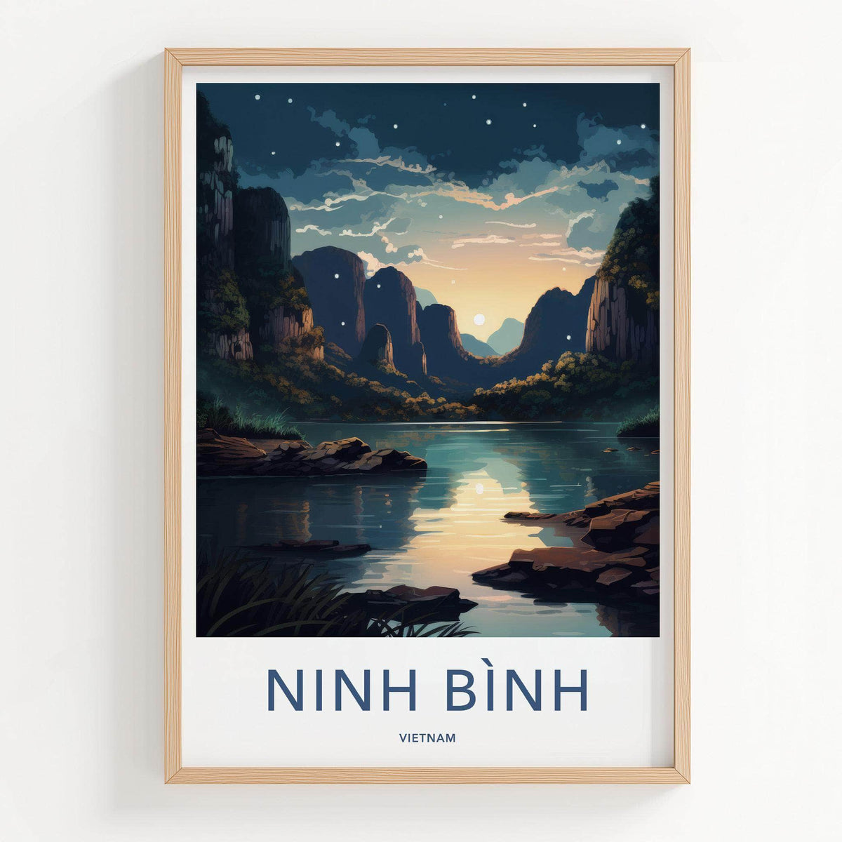 Ninh Binh Poster - Vietnam Wall Art