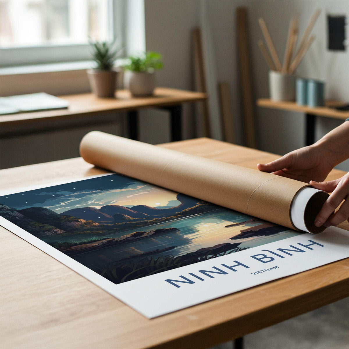 Ninh Binh Poster - Vietnam Wall Art