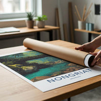 Nongriat Poster - India Travel Art - Meghalaya Living Root Bridge Home Decor