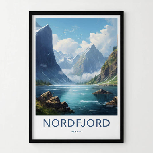 Nordfjord Wall Art - Norway Poster With Serene Fjord Landscape Print