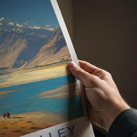 Nubra Valley Poster - India Wall Art - Ladakh Mountain River Landscape Home Art
