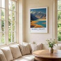 Nubra Valley Poster - India Wall Art - Ladakh Mountain River Landscape Home Art