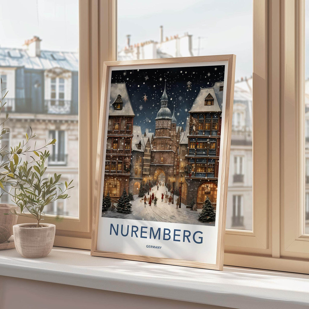 Nuremberg Wall Art - Germany Wall Art Featuring Medieval Buildings