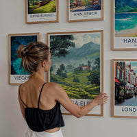 Nuwara Eliya Poster - Sri Lanka Travel Art - Lush Tea Plantation Home Decor
