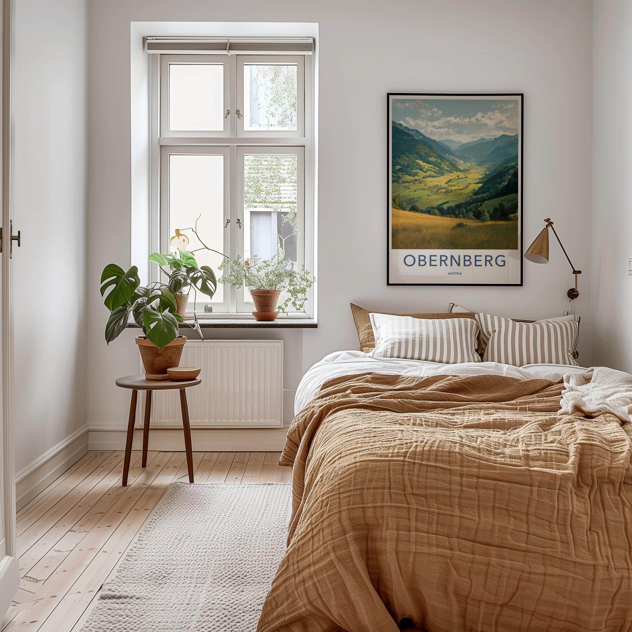 Obernberg Poster - Austria Travel Art - Mountain Valley Village Home Decor